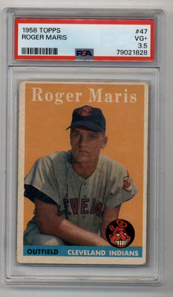 Roger Maris 1958 Topps #47 PSA 3.5 Very Good+ 1828