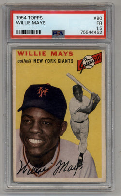 Willie Mays 1954 Topps #90 PSA 1.5 Fair 4452