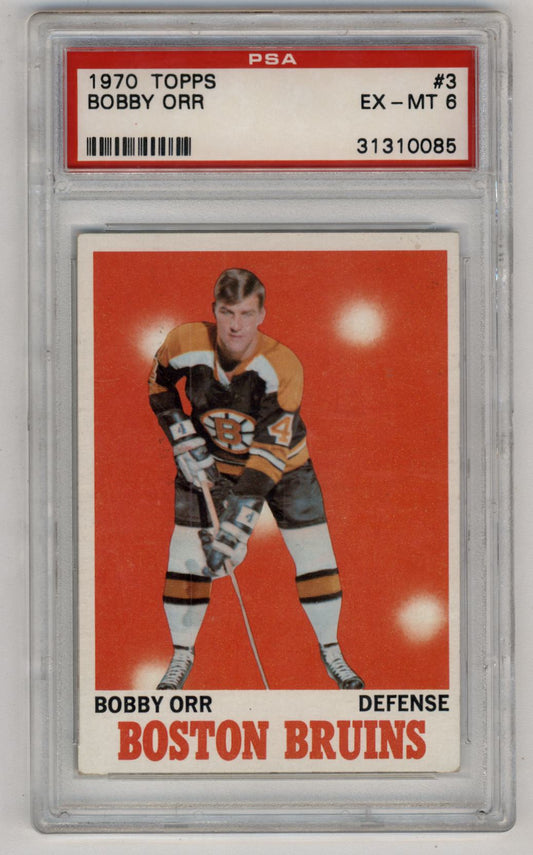 Bobby Orr 1970-71 Topps #3 PSA 6 Excellent-Mint