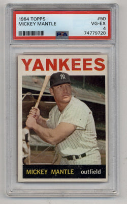 Mickey Mantle 1964 Topps #50 PSA 4 Very Good-Excellent 9728