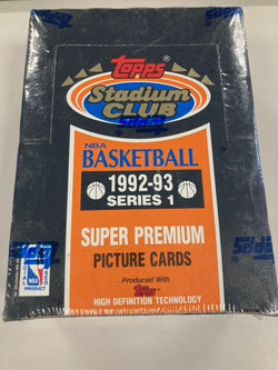 1992-93 Topps Stadium Club Basketball Series 1 Box
