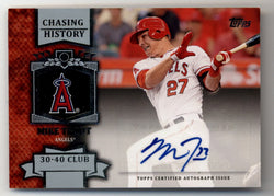 Mike Trout 2013 Topps Chasing History Auto #CHA-MIT