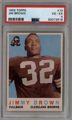 Jim Brown 1959 Topps #10 PSA 4 Very Good Excellent