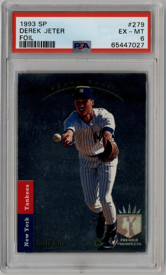 Derek Jeter 1993 SP Foil #279 PSA 6 Excellent Mint 7027