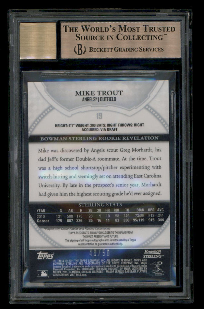 Mike Trout 2011 Bowman Sterling Rookie - 2011 - US