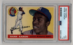 Hank Aaron 1955 Topps #47 Hank Aaron PSA 3 Very Good