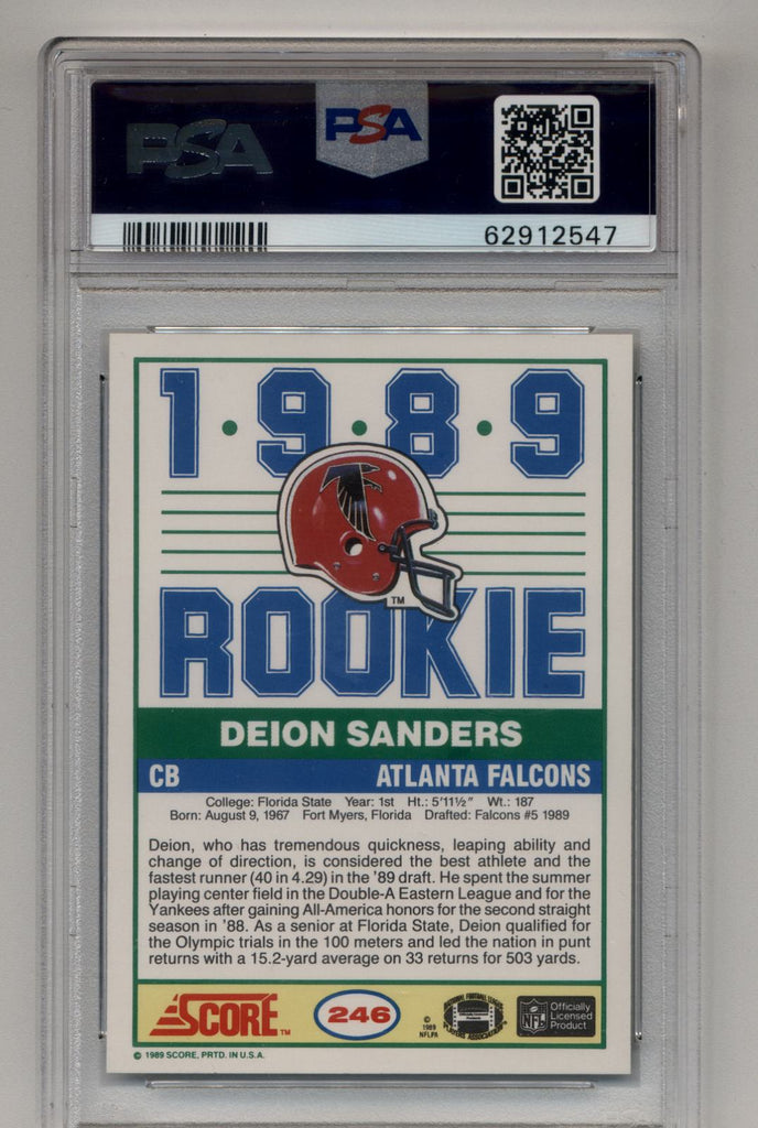 Deion Sanders 1989 Score Base #246 Price Guide - Sports Card Investor