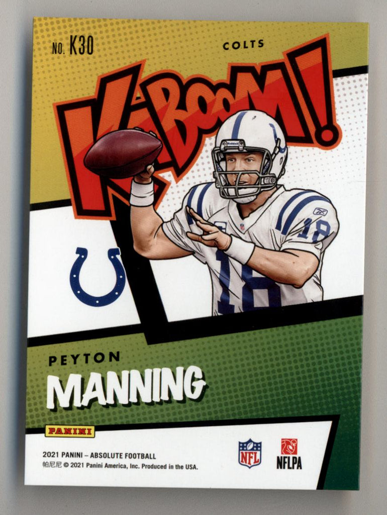 Peyton Manning 2021 Absolute Kaboom 30 Three Stars Sportscards