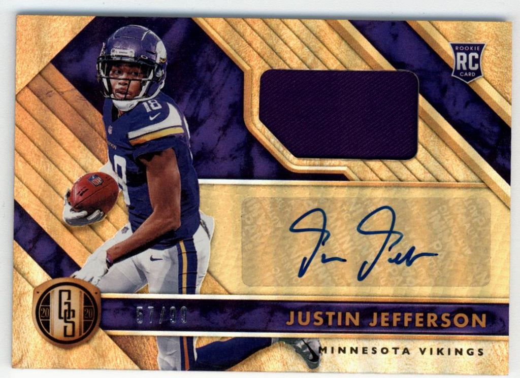 Justin Jefferson Rookie Card 2020 NFL Panini Jersey Relic 