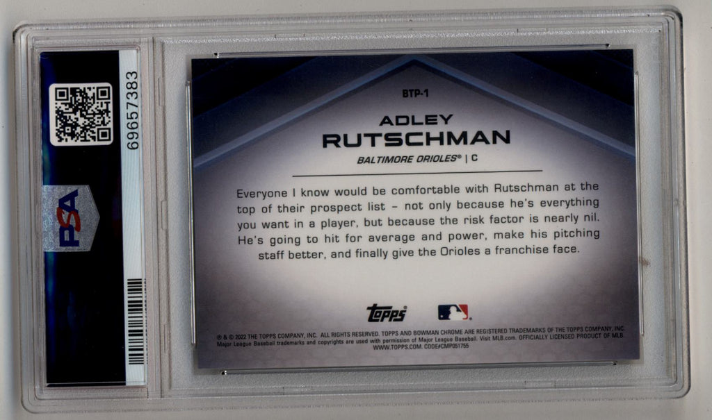 At Auction: 2022 Bowman Prospects 1st Edition Adley Rutschman RC