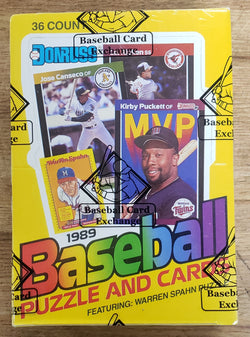 1989 Donruss Baseball Wax Box BBCE Wrapped