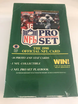 1990 Pro Set Football Series 1 Box