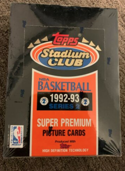 1992-93 Topps Stadium Club Basketball Series 2 Box