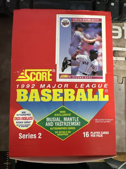 1992 Score Series 2 Baseball Box