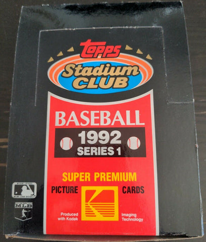 1992 Stadium Club Series 1 Baseball Box