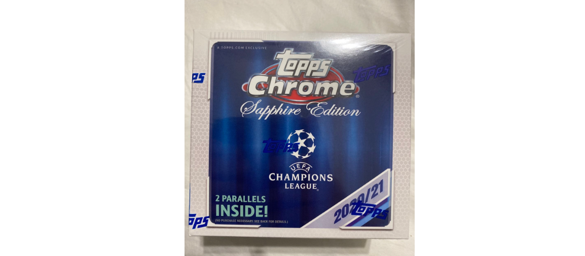 2020-21 Topps Chrome Champions League Sapphire Box