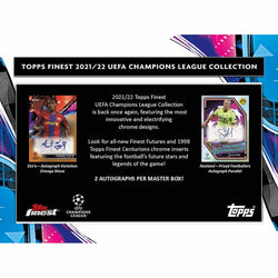 2021-22 Topps UEFA Champions League Finest Soccer Hobby Box - 8 Box Case
