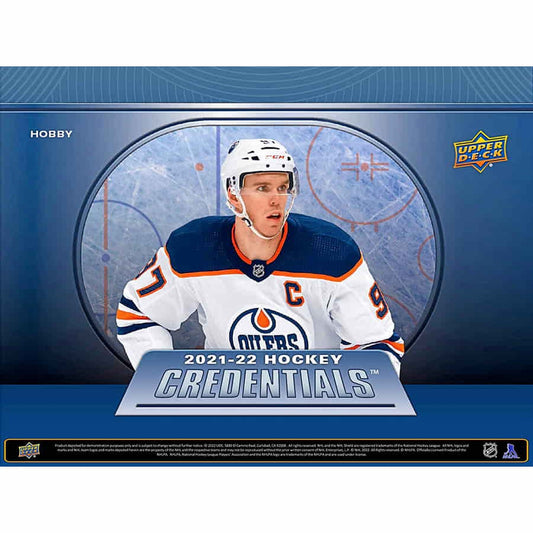 2021-22 Upper Deck Credentials Hockey Hobby Box