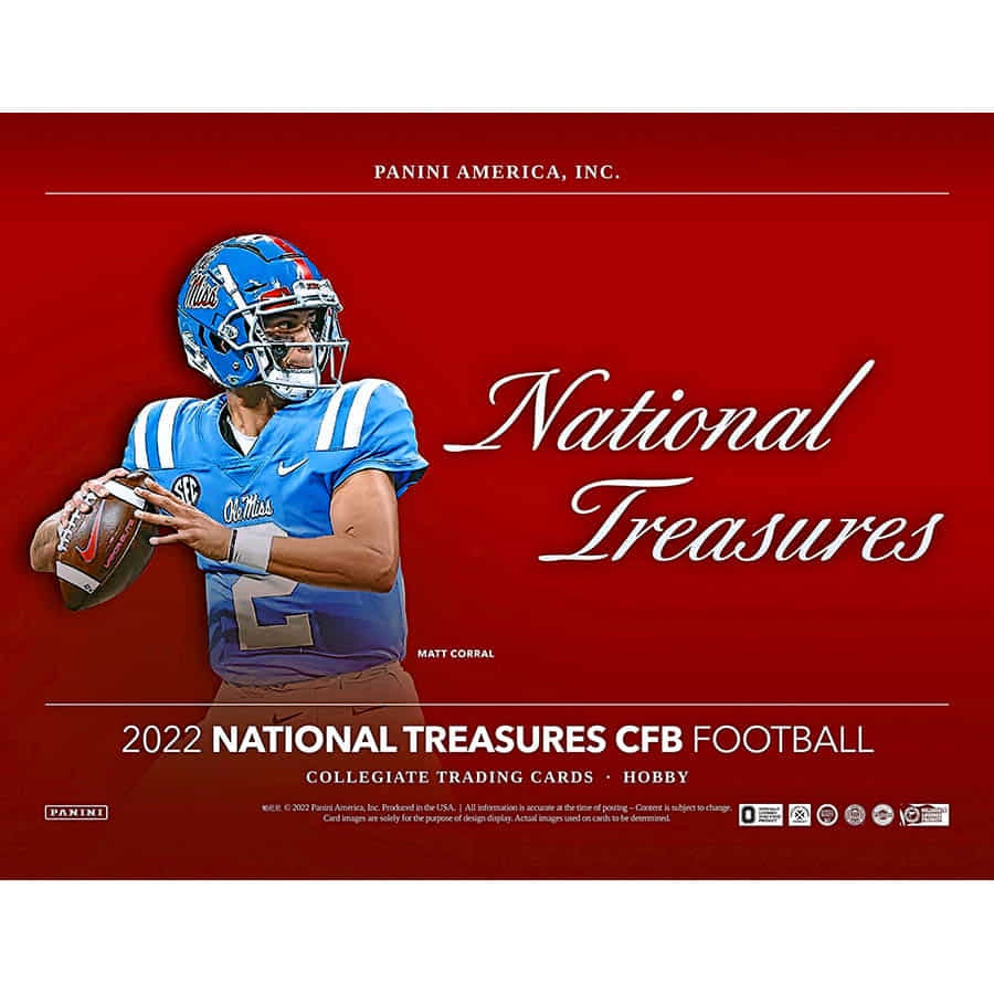 2022 Panini National Treasures Collegiate Football Hobby Box 4 Box C