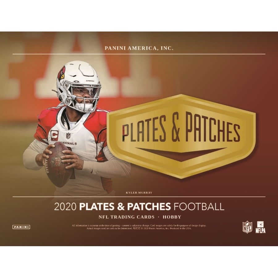 2020 Panini Plates & Patches Football Hobby 12 Box Case Three Stars