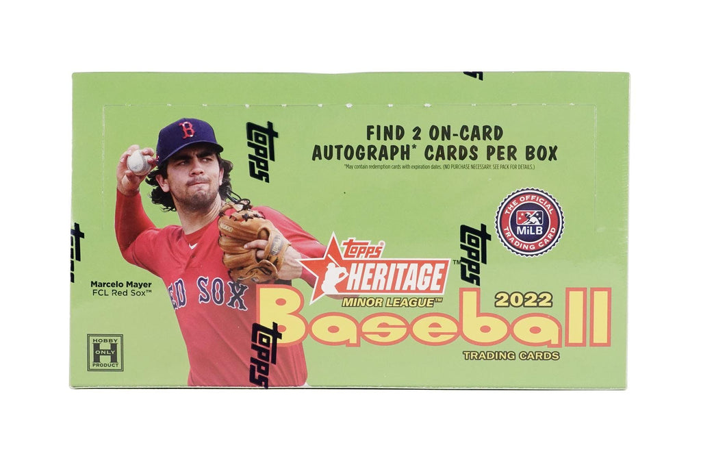 2022 Topps Heritage Minor League Baseball Hobby Box Three Stars Sportscards