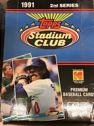 1991 Topps Stadium Club Baseball Series 2 Box