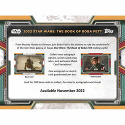 2022 Topps Star Wars Book of Boba Fett Hobby Box - 12 Box Case