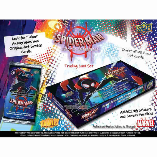 2022 Upper Deck Marvel Spider Man Into the Spider-Verse Hobby Box
