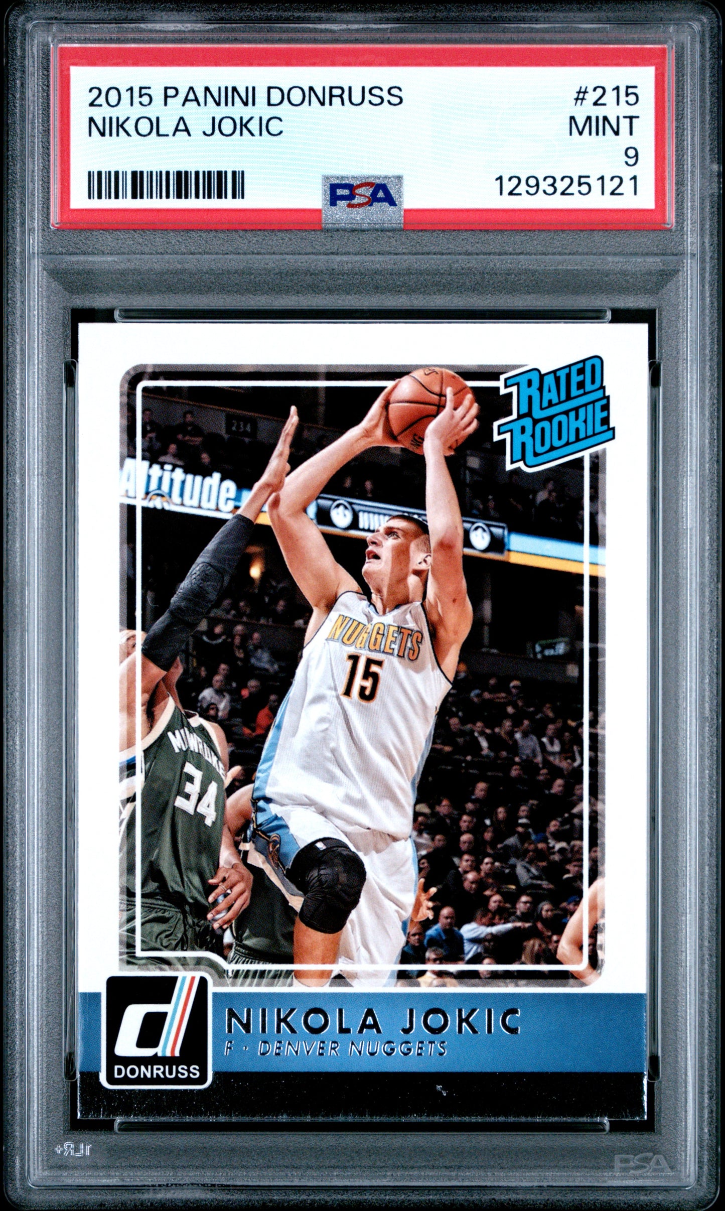 Nikola Jokic 2015 Donruss Rookie #215 PSA 9 Mint 5121