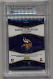 Justin Jefferson 2020 Select Prime Selections Material Signature Tie Dye 07/25 BGS 8 Mint