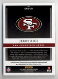 Jerry Rice 2021 Panini Impeccable Extravagance Patch Auto Silver 3/8