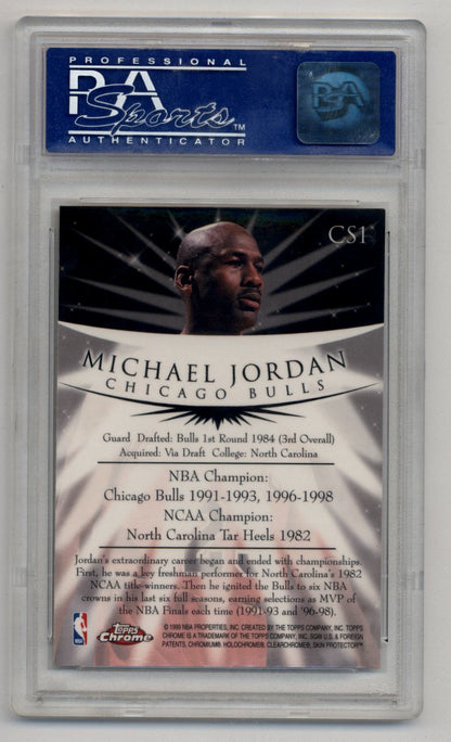 Michael Jordan 1998-99 Topps Chrome Champion Spirit #CS1 PSA 10 Gem Mint