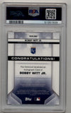 Bobby Witt Jr 2020 Bowman Sterling Gold Refractor Auto 42/50 PSA 8