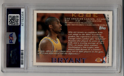 Kobe Bryant 1996-97 Topps Rookie #138 PSA 10 Gem Mint 2354