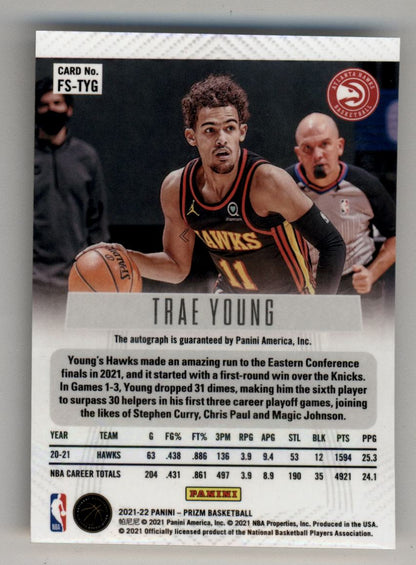 Trae Young 2021-22 Prizm Flashback Auto