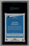 Justin Herbert 2020 Optic Blue Scope #153 SGC 10 Gem Mint