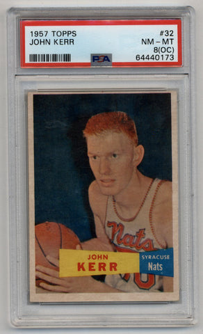 John Kerr 1957-58 Topps #32 Rookie PSA 8 Near Mint-Mint