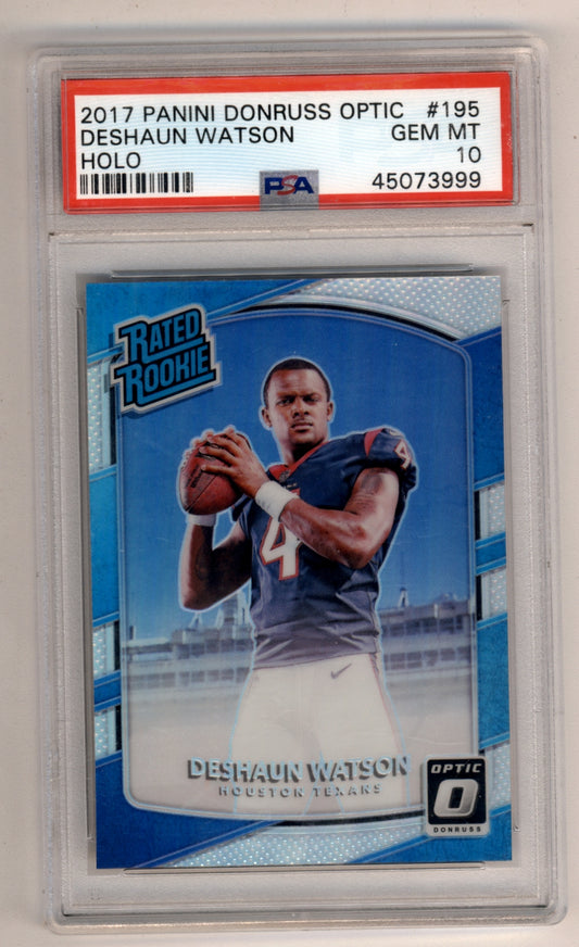 Deshaun Watson 2017 Donruss Optic #195 PSA 10 Gem Mint