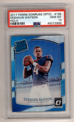 Deshaun Watson 2017 Donruss Optic #195 PSA 10 Gem Mint