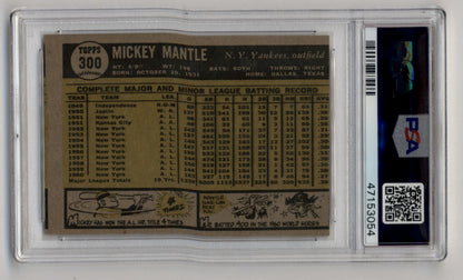 Mickey Mantle 1961 Topps #300 PSA 6 Excellent-Mint (MC) 3054