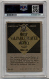 Mickey Mantle 1961 Topps MVP #475 PSA 3 Very Good 6188