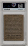 Hank Greenberg 1939 Play Ball #56 PSA 5 Excellent