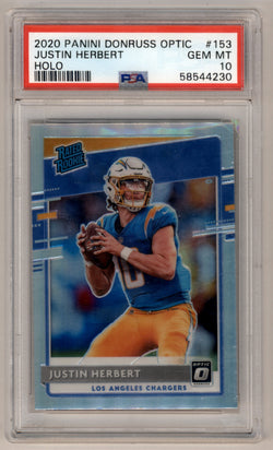 Justin Herbert 2020 Panini Optic Holo #153 PSA 10 Gem Mint 4230