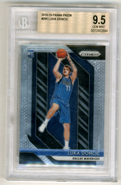 Luka Doncic 2018 Panini Prizm #280 BGS 9.5 Gem Mint