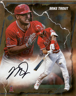 Mike Trout  2024 Fanatics Under Wraps Emanate Photo Orange 15/25  Fanatics Authentication #NB38114155