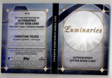 Christian Yelich 2023 Topps Luminaries Autographed Letter Book #1/1