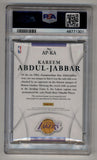 Kareem Abdul-Jabbar 2012-13 Immaculate Collection Patch Auto 44/50 PSA 9 Mint