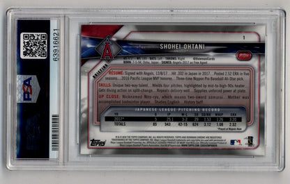 Shohei Ohtani 2018 Bowman Chrome #1 PSA 10 Gem Mint 6621