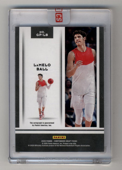 LaMelo Ball 2020-21 Panini Contenders Draft Picks Game Day Prospect Ticket Auto