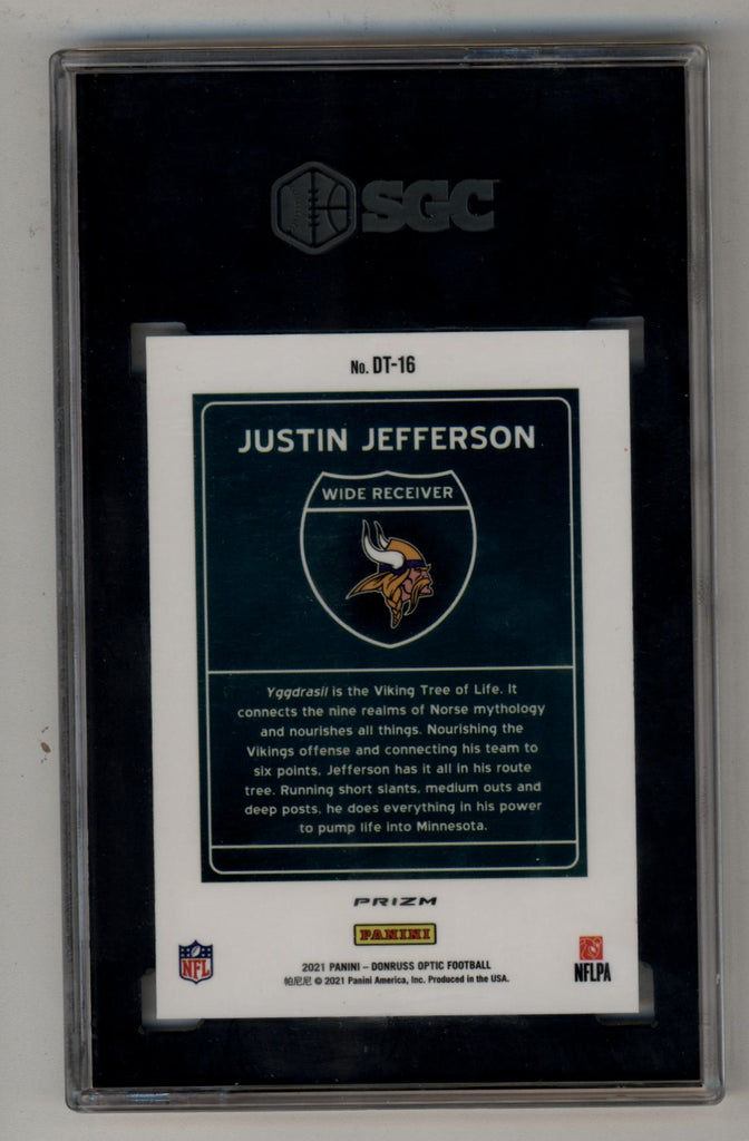 Justin Jefferson 2021 Optic Downtown SGC 10 Gem Mint – Three Stars ...